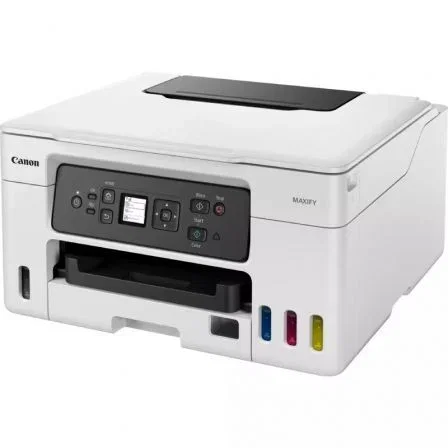 Canon MAXIFY GX3050 5777C006 - Impresora Multifunción con depósitos MegaTank rellenables, WiFi doble banda, impresión a doble cara automática, color Blanco